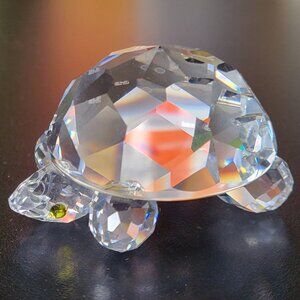 Swarovski Medium ~ Large TURTLE Tortoise 2.3" Crystal Figurine 7632 NR 45 No Box